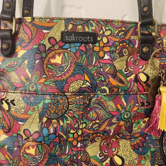Sakroots Colorful Floral Tote Bag - Picture 2 of 8